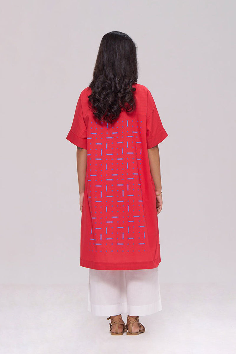 Red Pure Cotton Co-ord Set