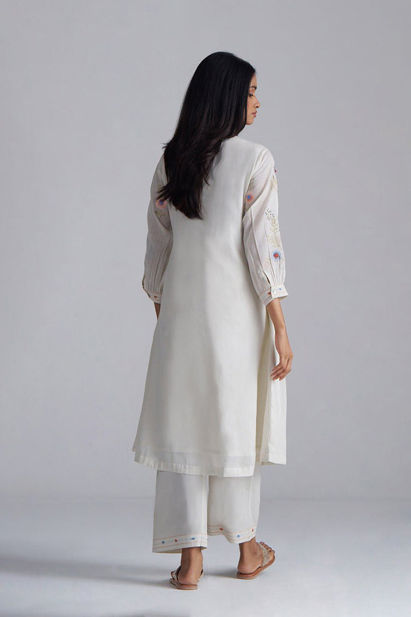Ivory Mul-Mul Co-ord Set