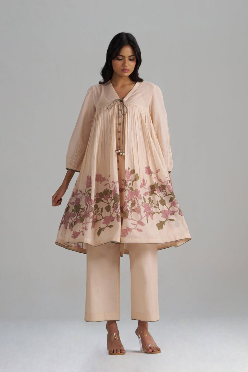 Baby Peach Mul-Mul Co-ord Set