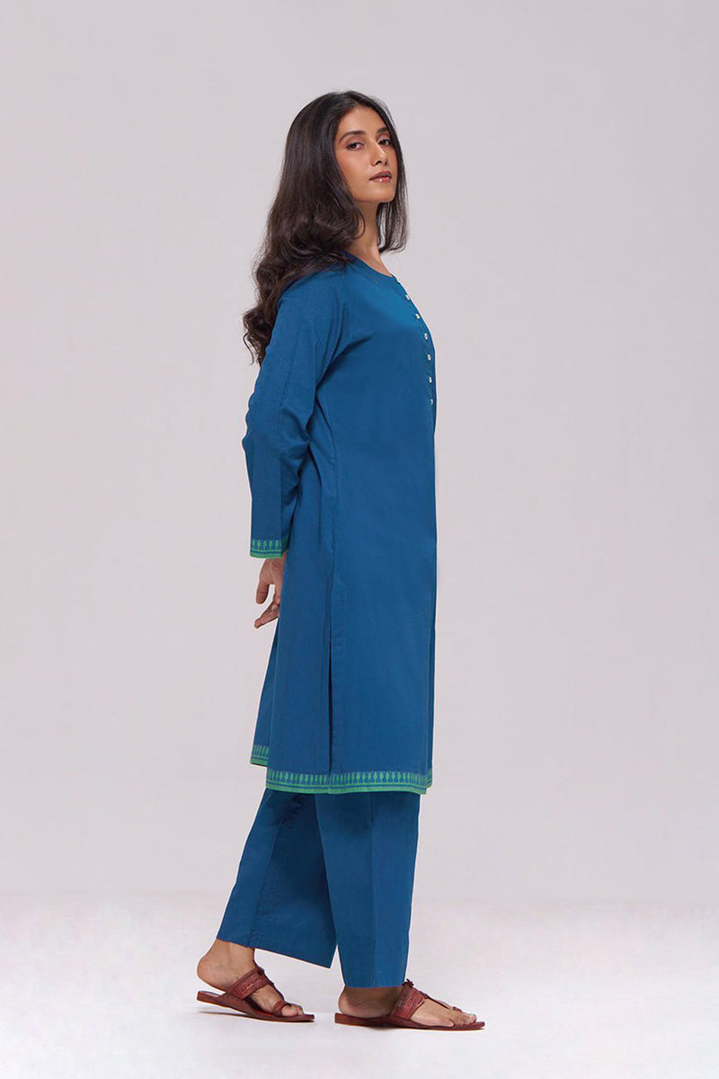 Deep Blue Cotton Co-ord Set