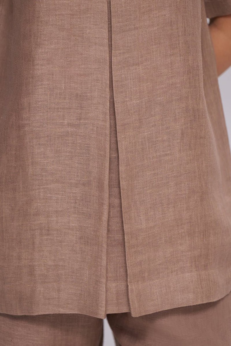 Milk Chocolate Pure Linen Co-ord Set