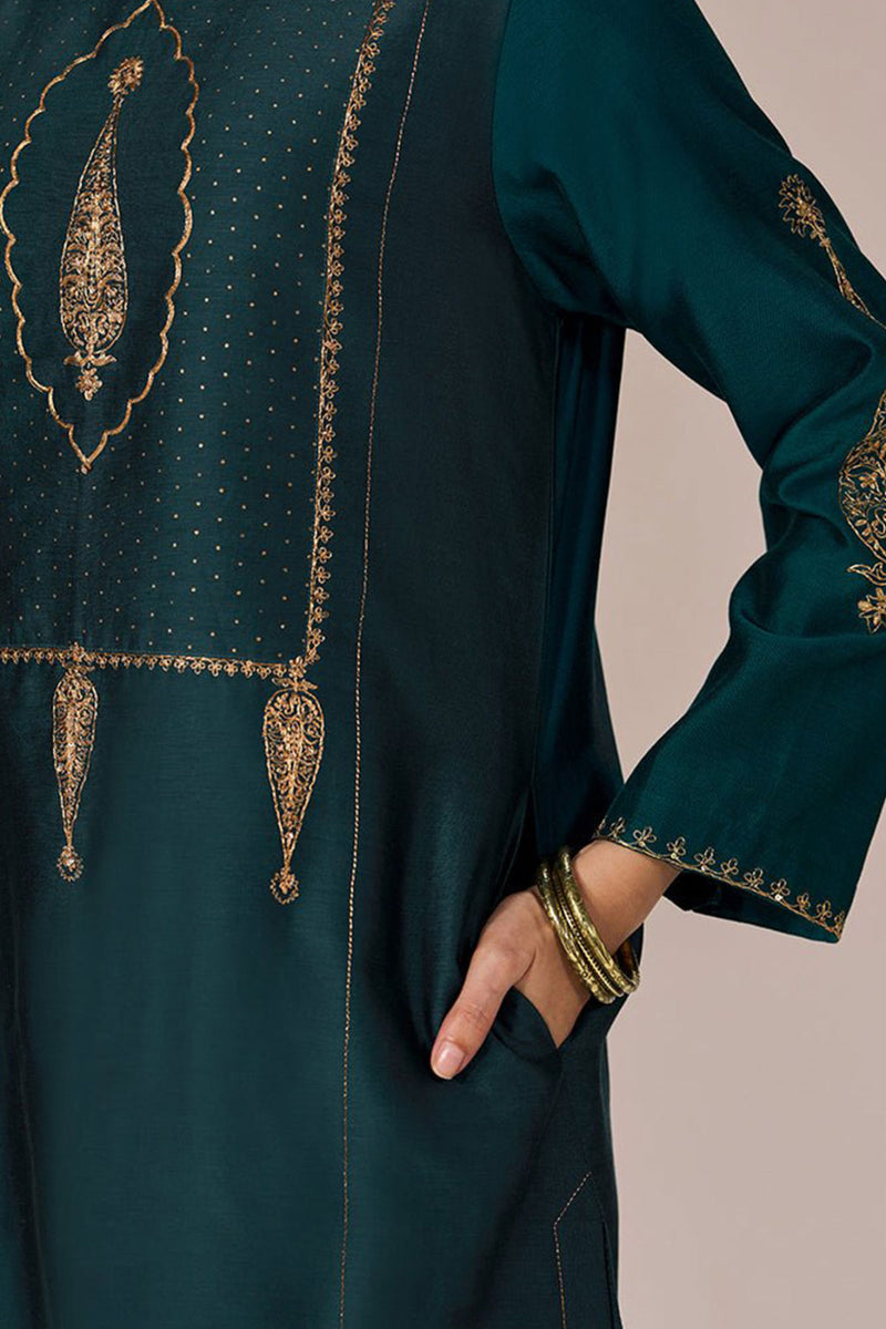 Deep Teal Festive Kurta Set