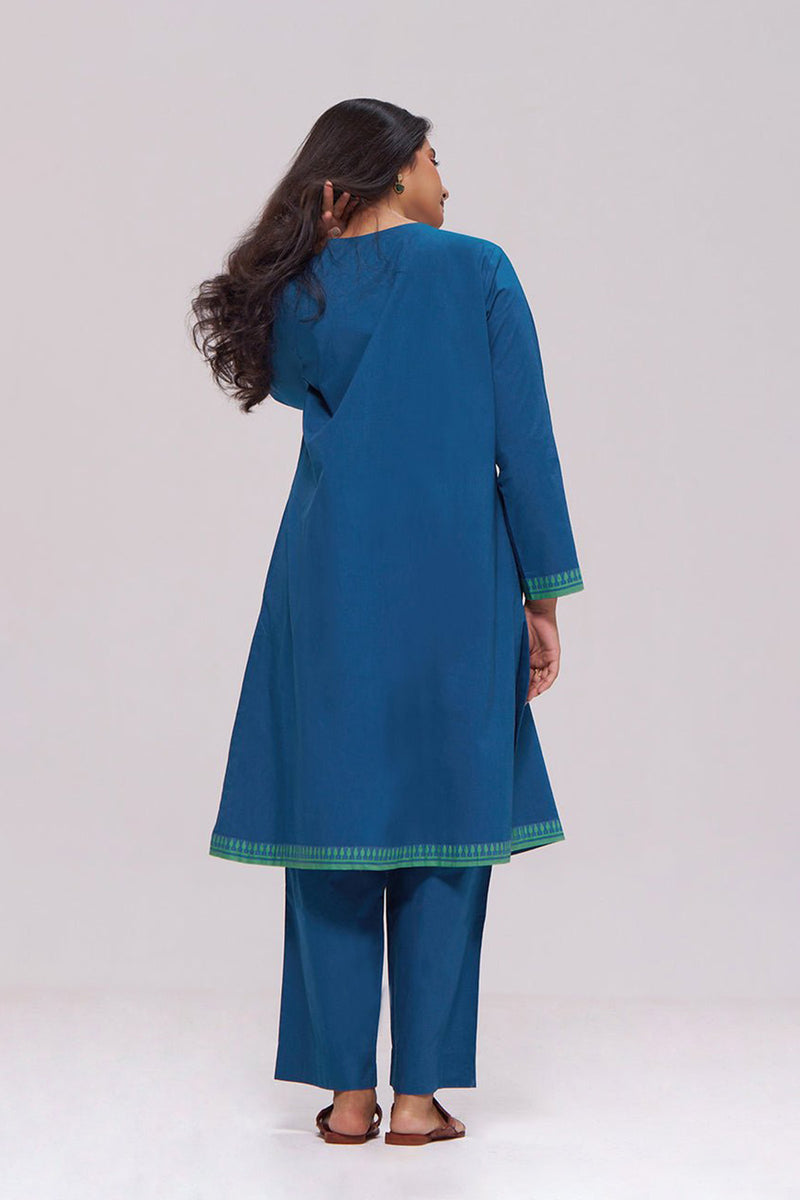Deep Blue Cotton Co-ord Set
