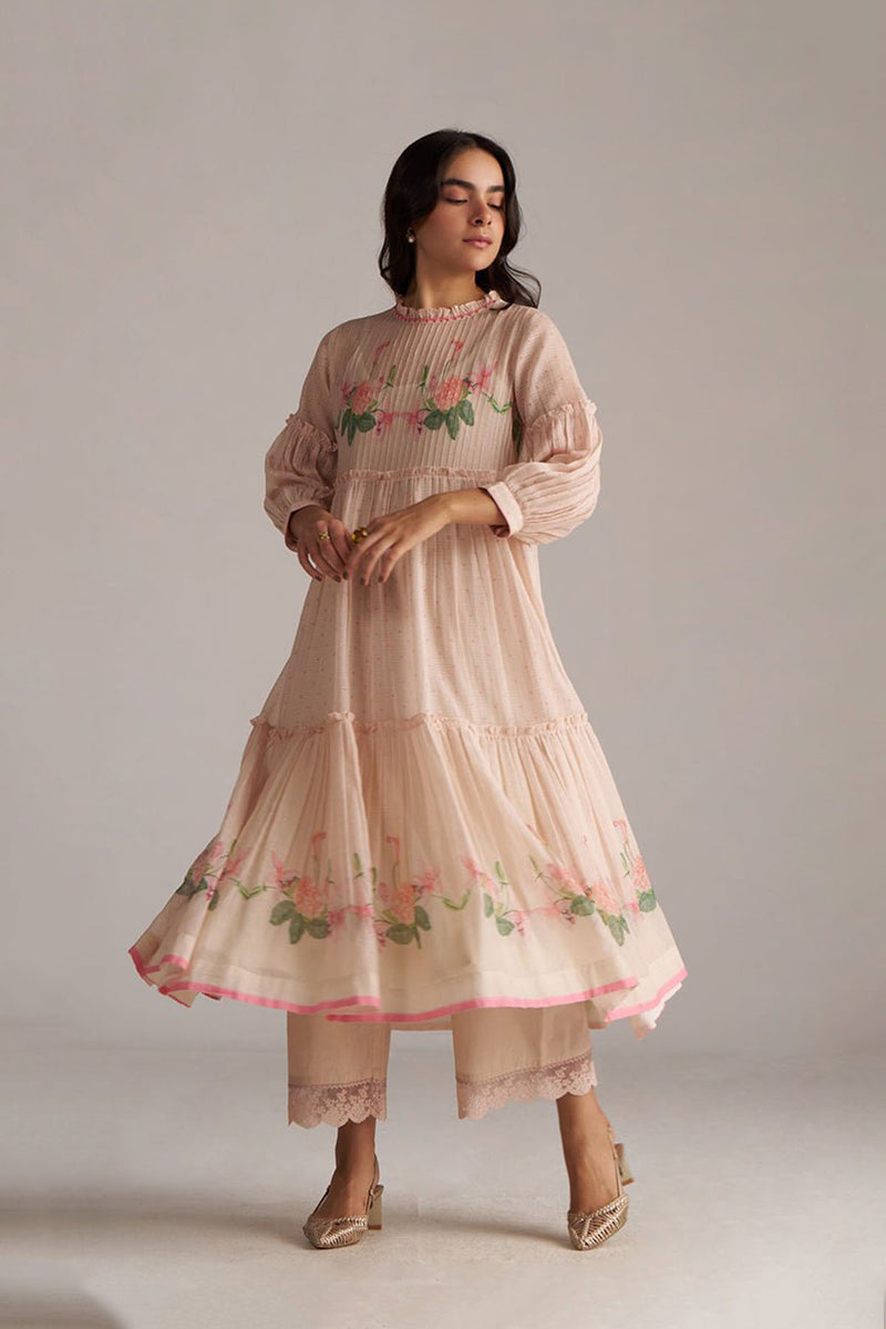 Peach Dust Kota Co-ord Set