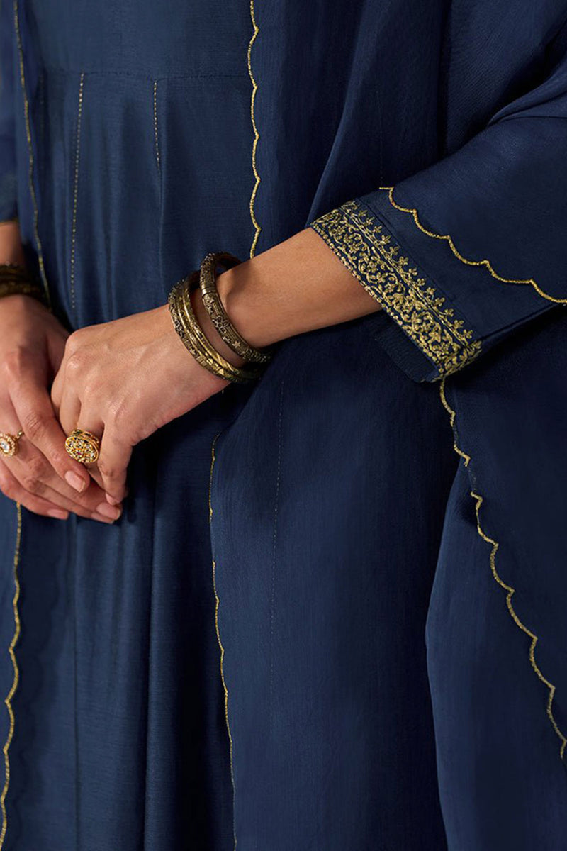 Rich Blue Festive Kurta Set