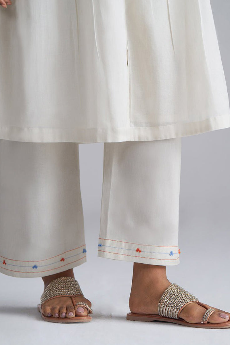 Ivory Mul-Mul Co-ord Set