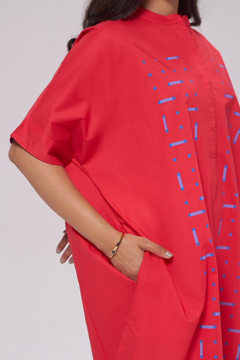 Red Pure Cotton Co-ord Set