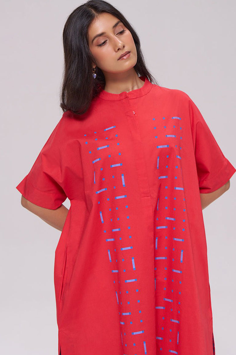 Red Pure Cotton Co-ord Set