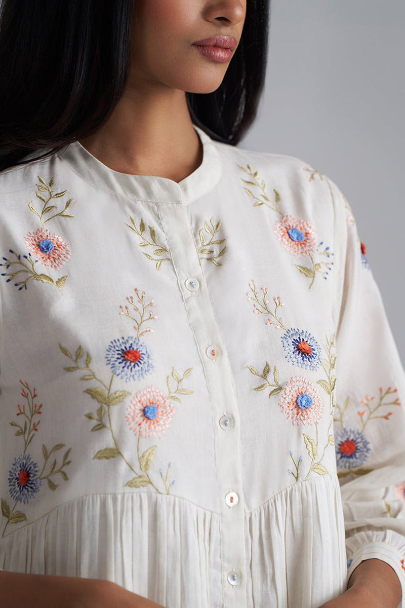 Ivory Mul-Mul Co-ord Set