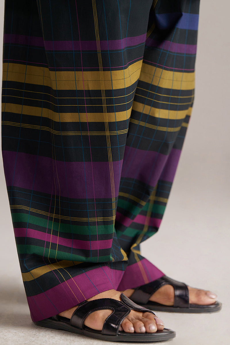 Black With Multi Colour Checkard Co-ord Set
