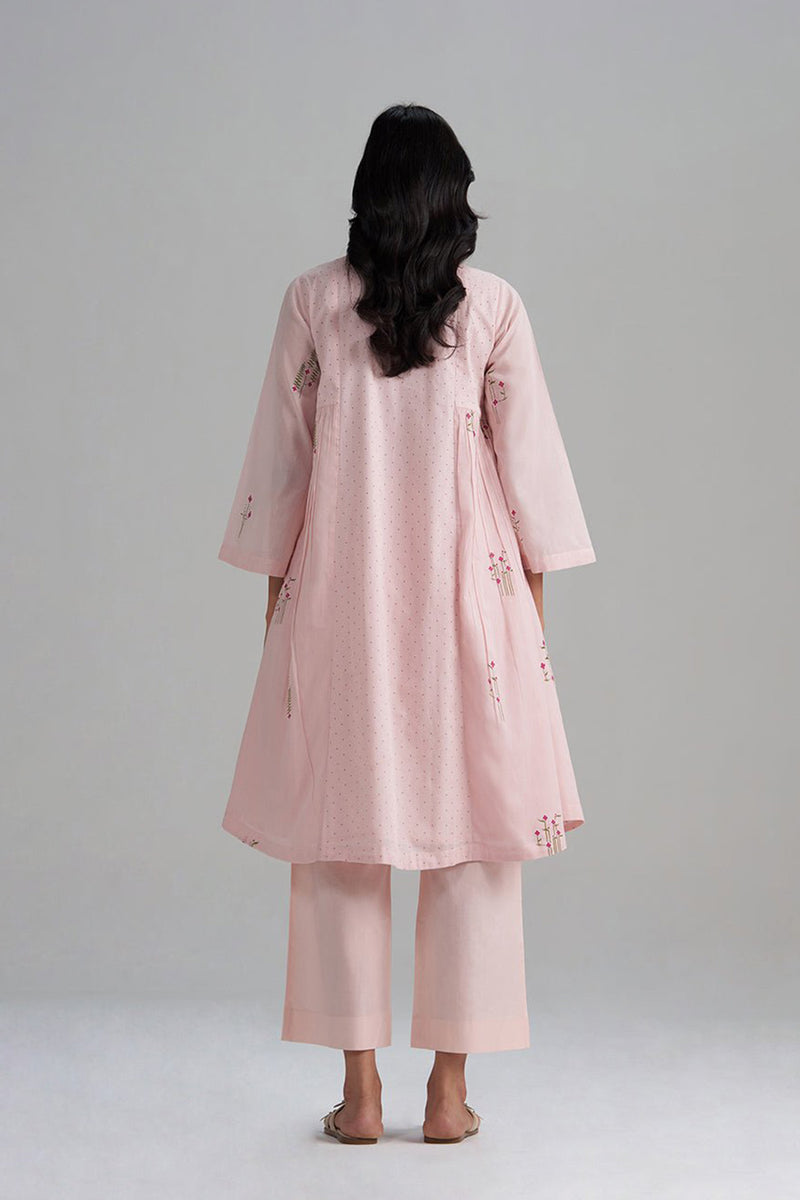 Rose Pink Mul-Mul Co-ord Set