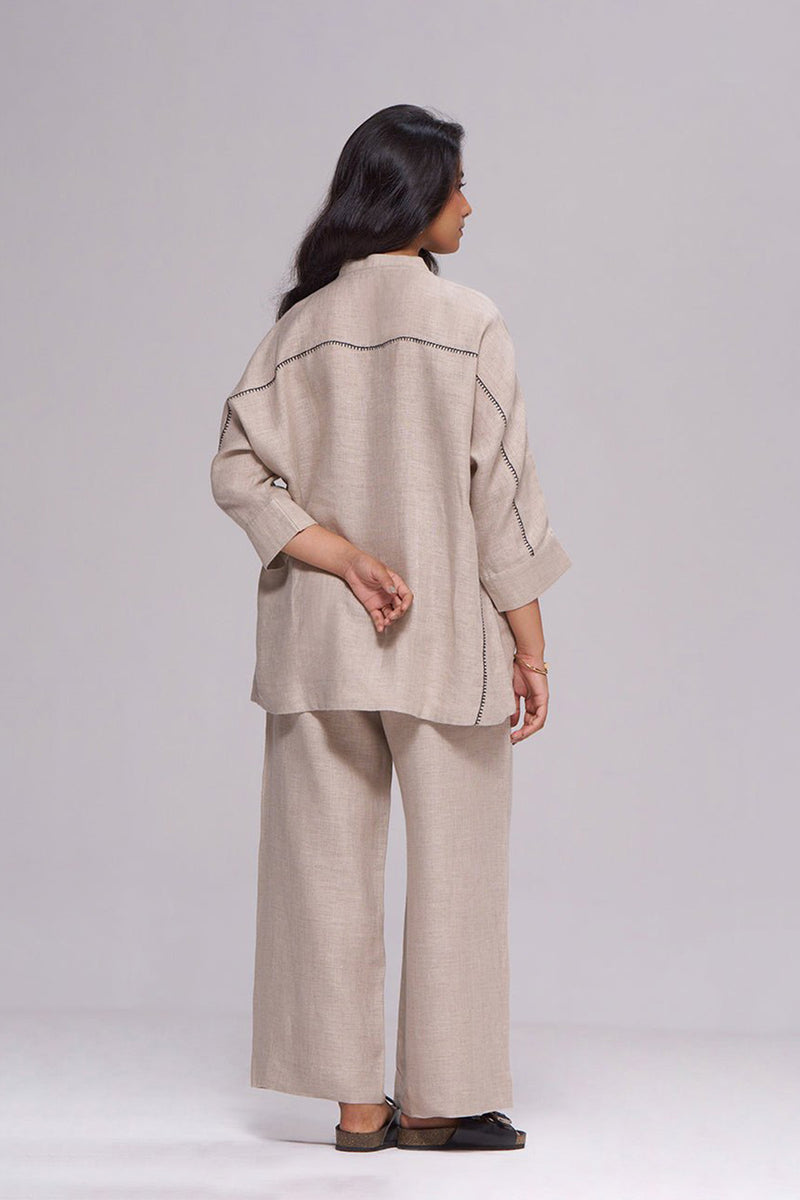 Undyed Natural Linen Co-ord Set
