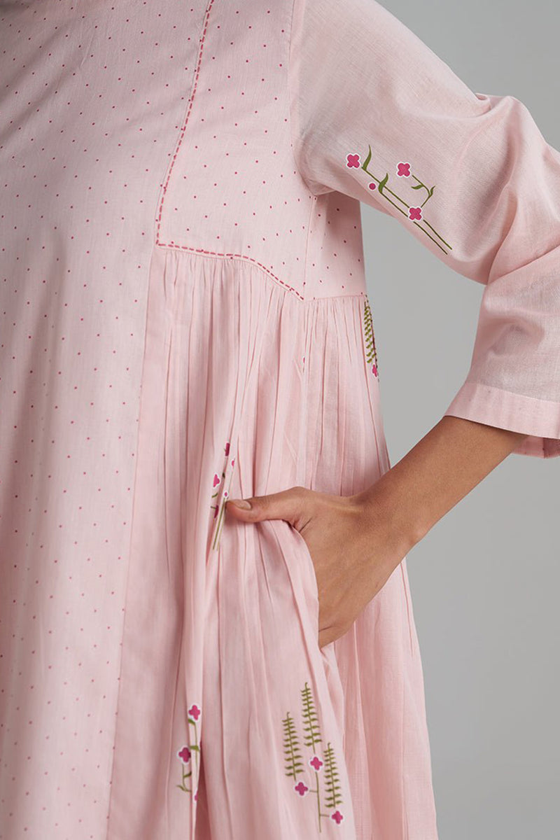 Rose Pink Mul-Mul Co-ord Set