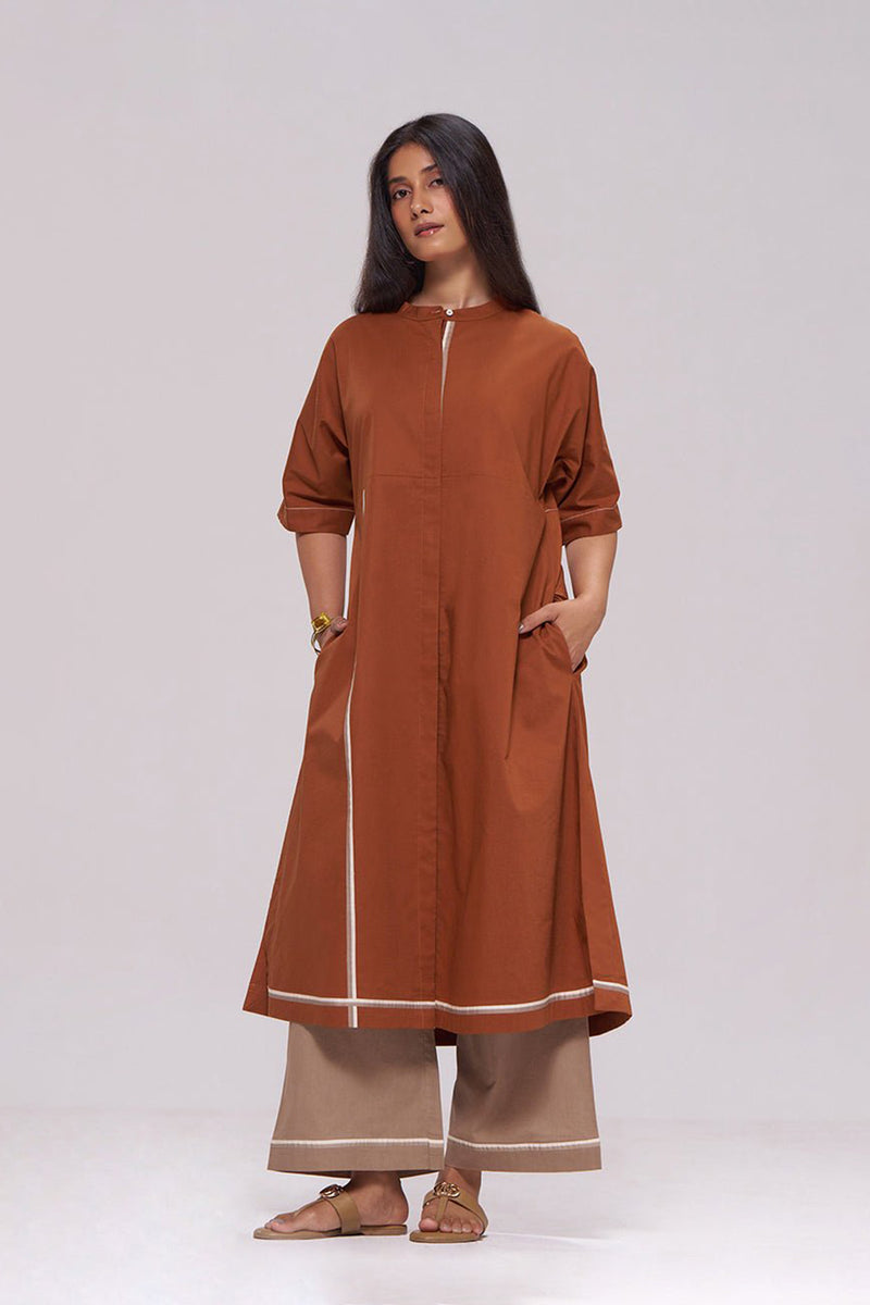 Bombay Brown and Travertine Cotton Co-ord Set