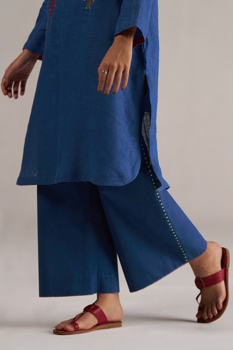 Galaxy Blue Linen Co-ord Set