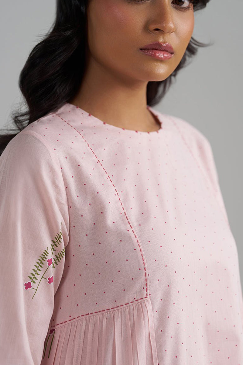 Rose Pink Mul-Mul Co-ord Set