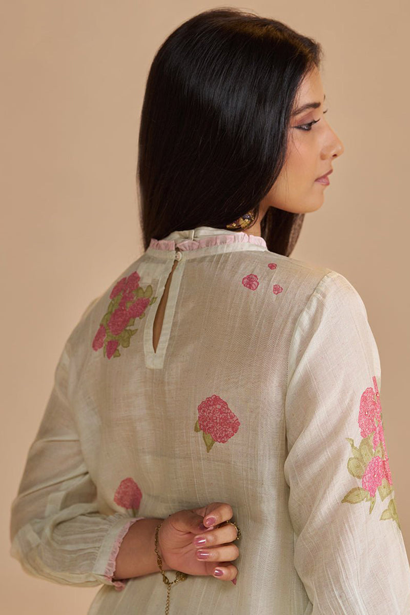 Butter Yellow Chanderi Light Festive Kurta Set