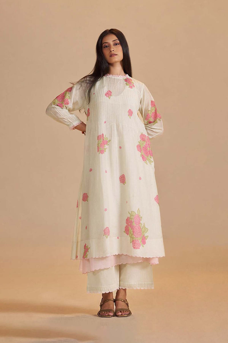 Butter Yellow Chanderi Light Festive Kurta Set