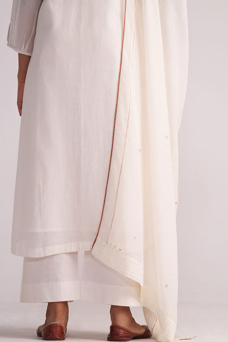Ivory Embroidered Kurta Set