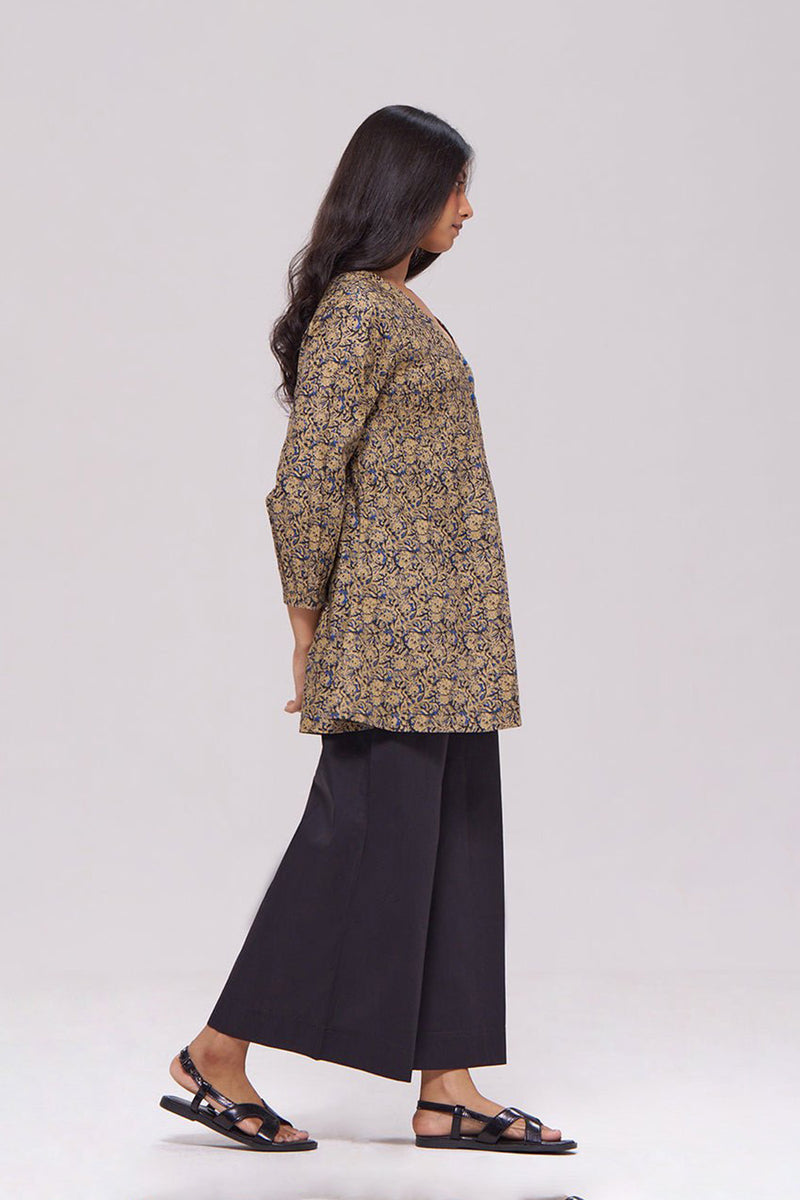 Black and Blue Cotton Co-ord Set