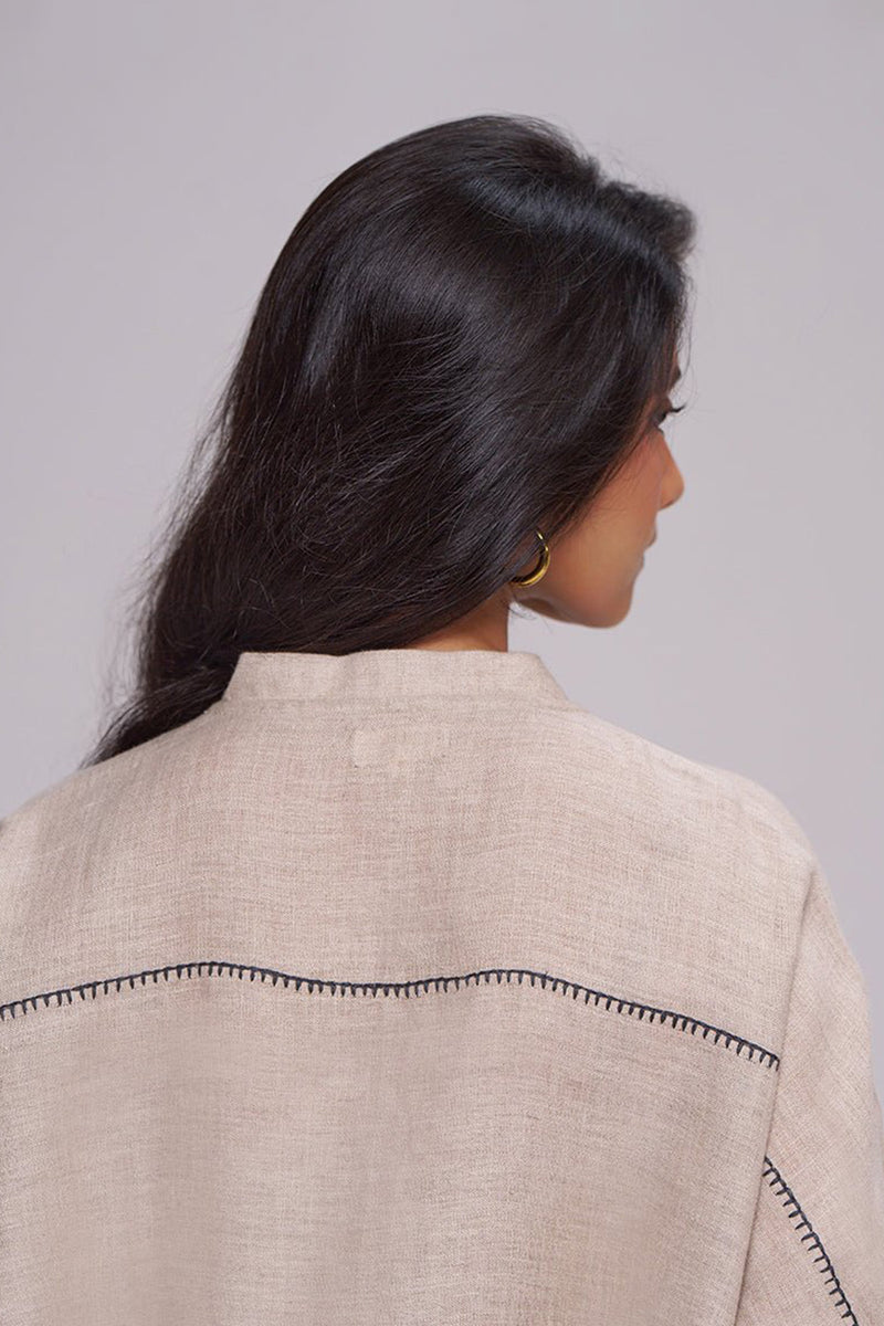 Undyed Natural Linen Co-ord Set