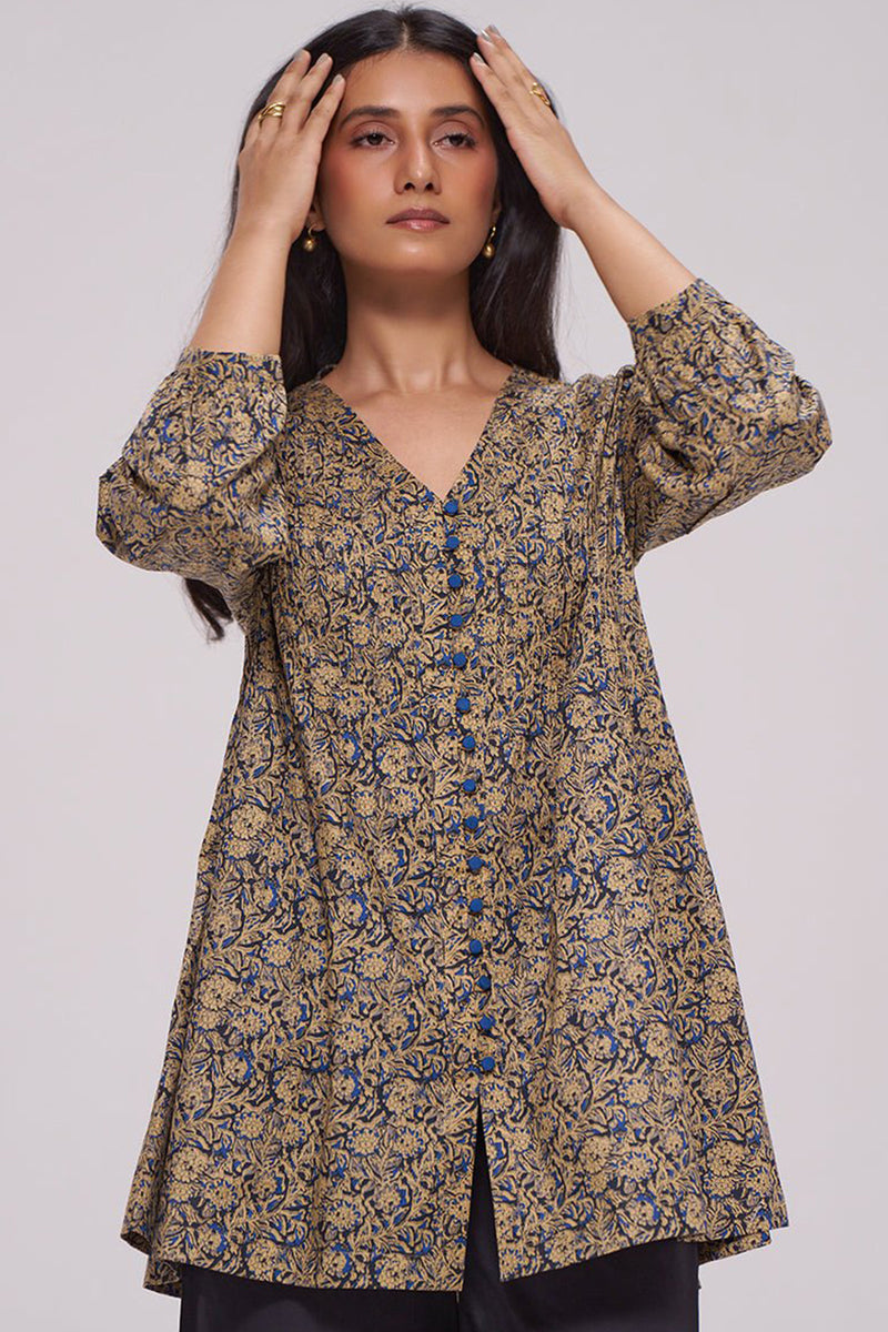 Black and Blue Cotton Co-ord Set