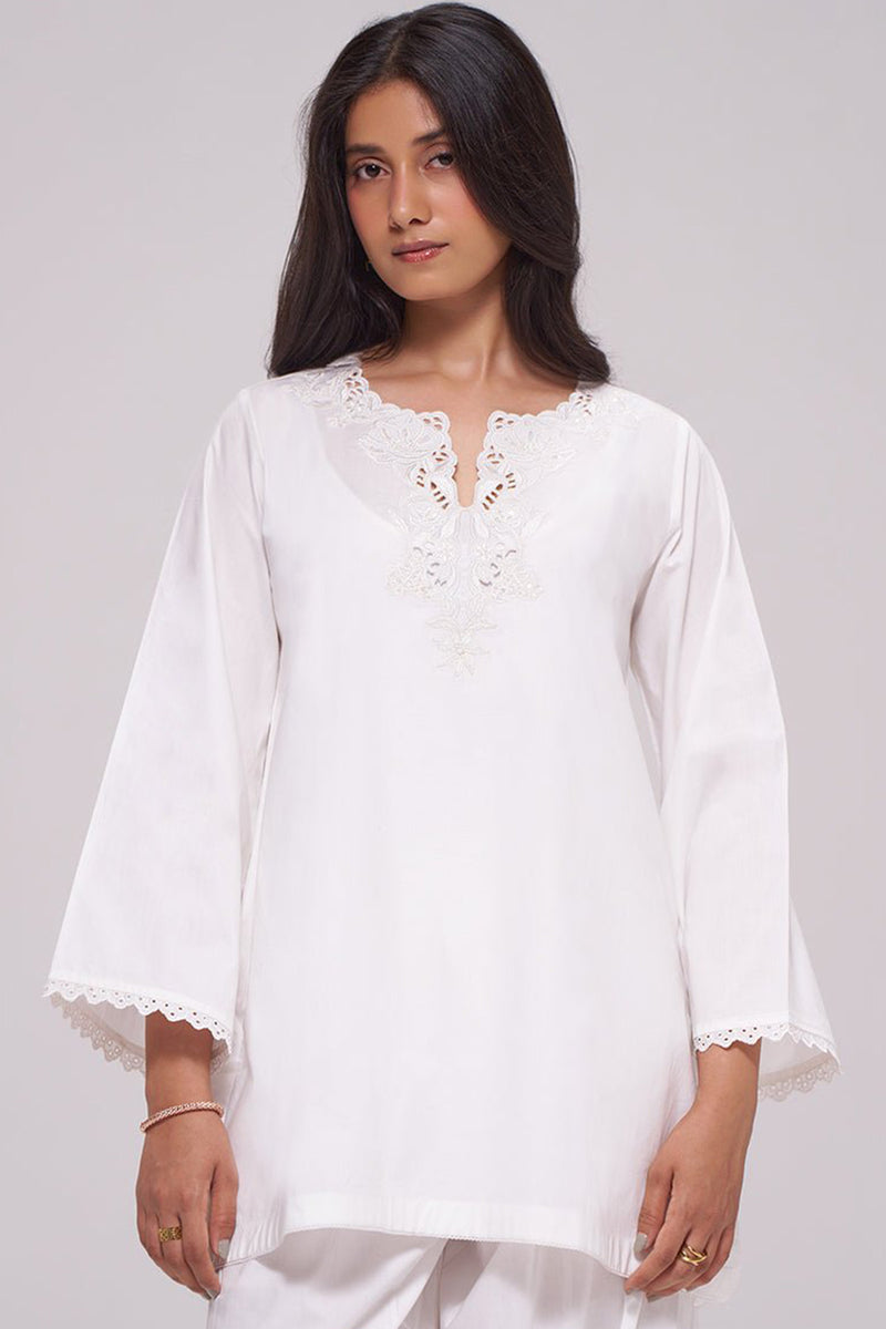 White Cotton Co-ord Set