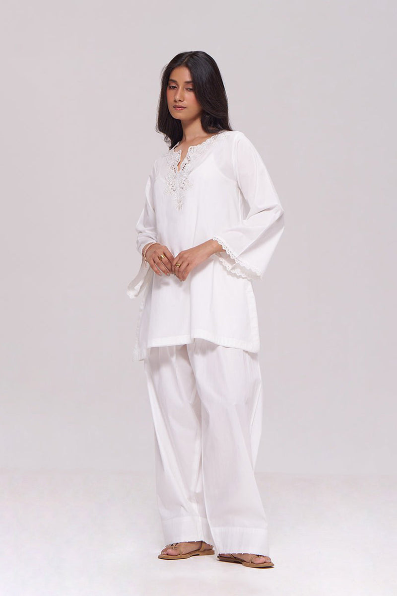 White Cotton Co-ord Set
