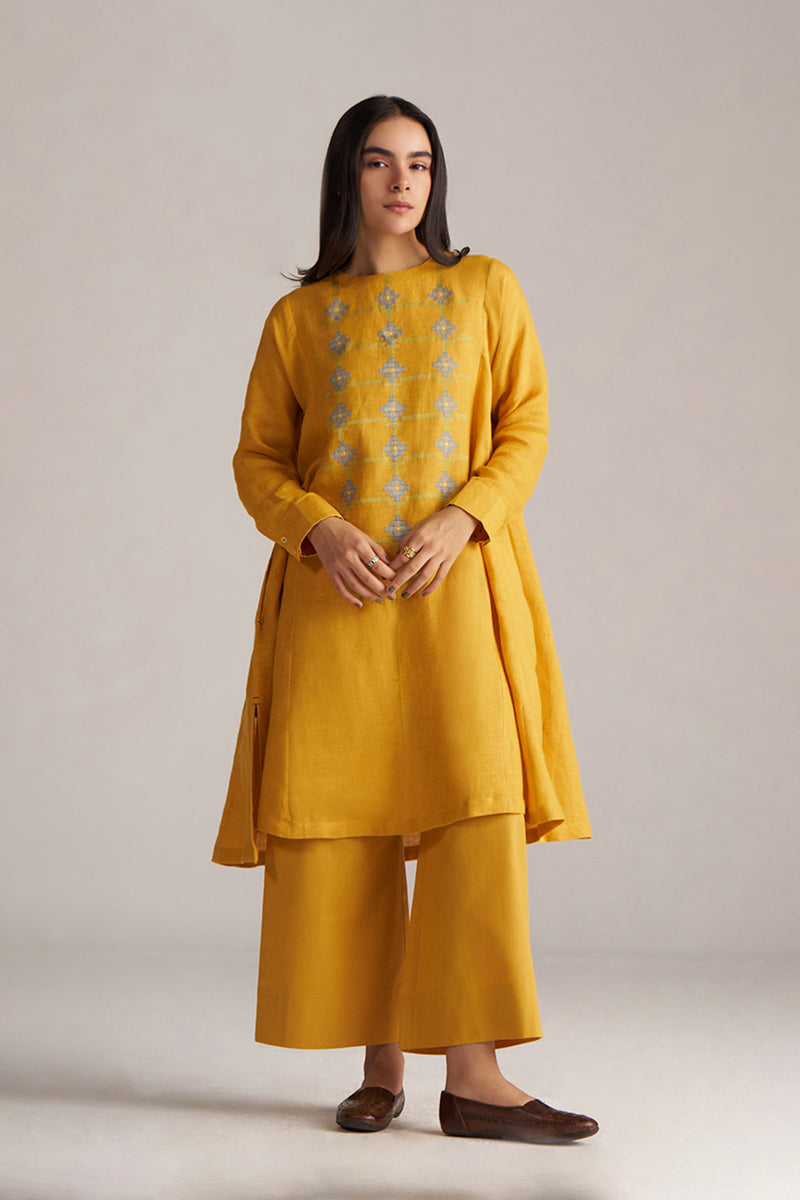 Yolk Yellow Linen Co-ord Set