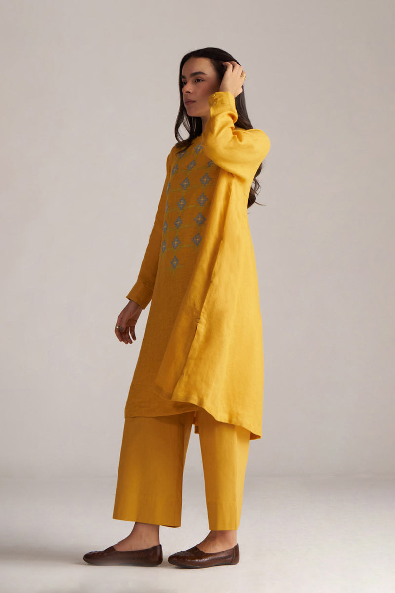 Yolk Yellow Linen Co-ord Set