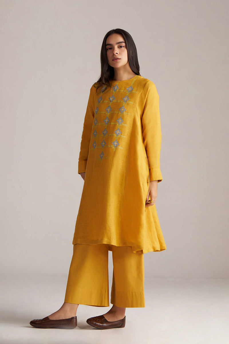 Yolk Yellow Linen Co-ord Set