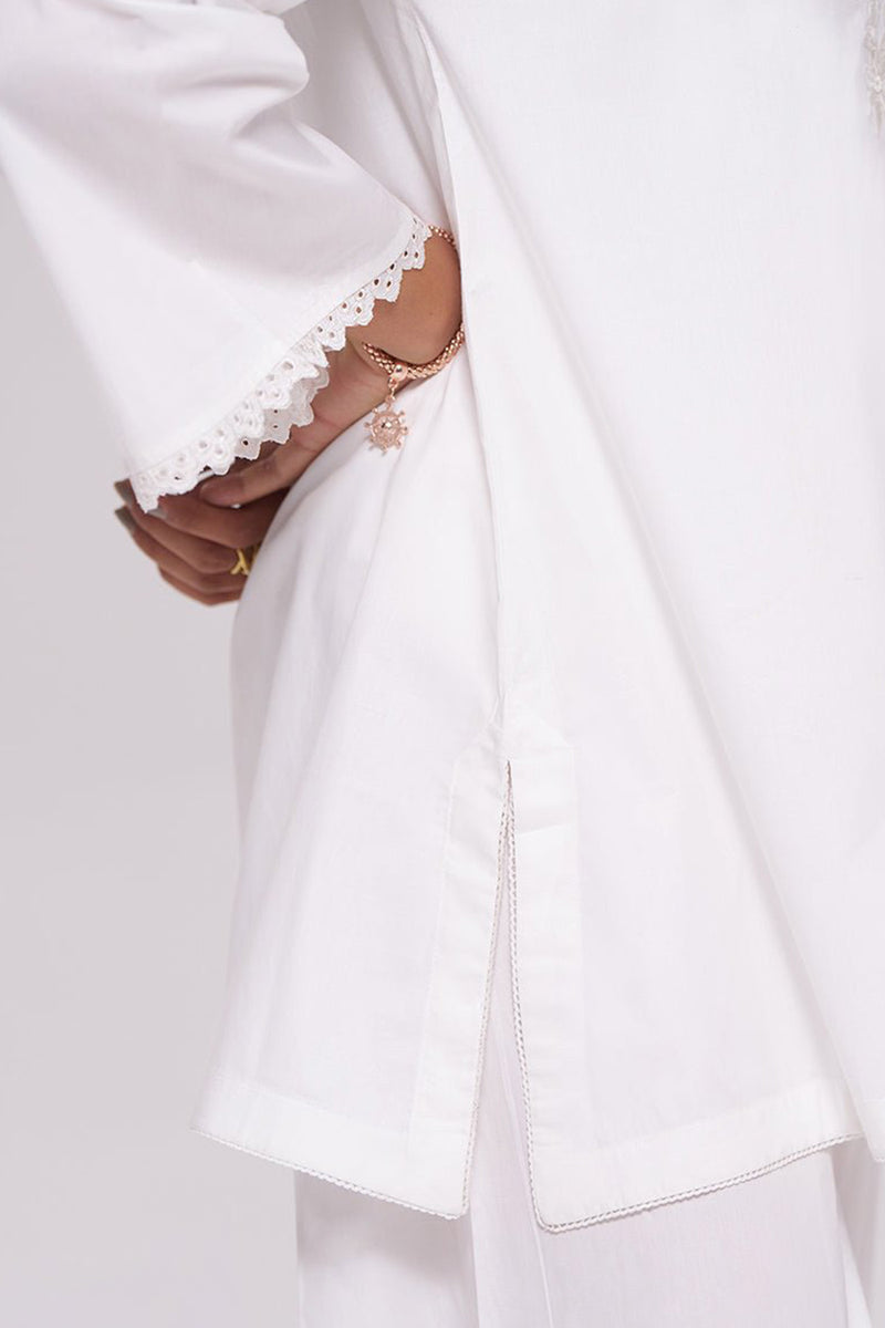 White Cotton Co-ord Set
