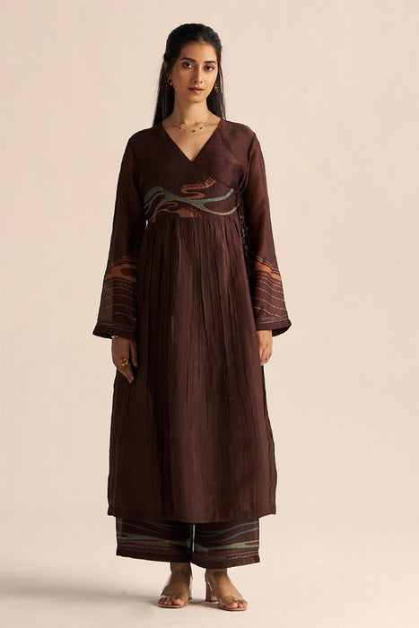 Dark Chocolate Silk Co-ord Set