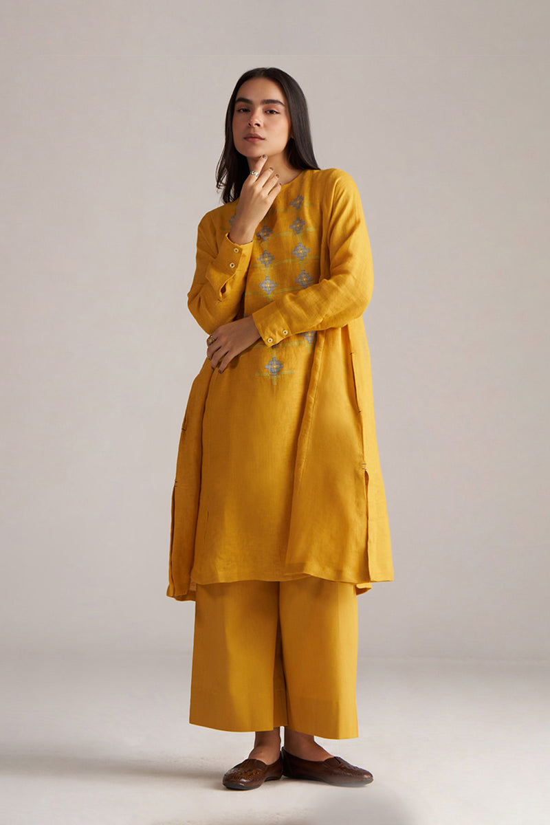 Yolk Yellow Linen Co-ord Set