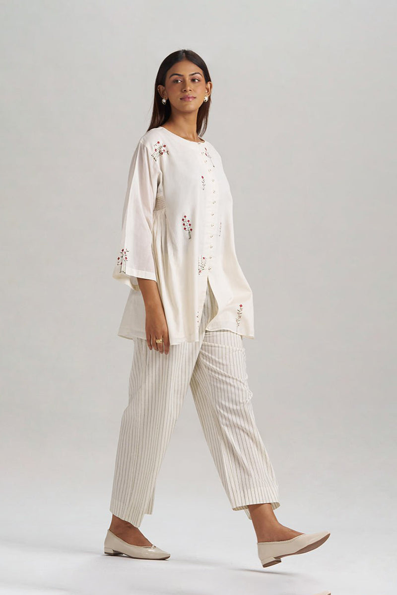 Ivory Mul-Mul Co-ord Set