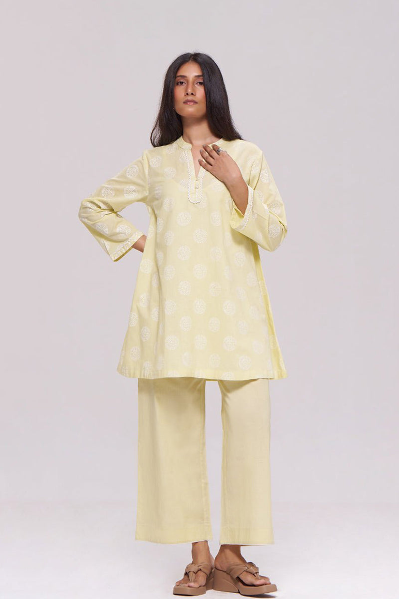 Butter Yellow Cotton Co-ord Set