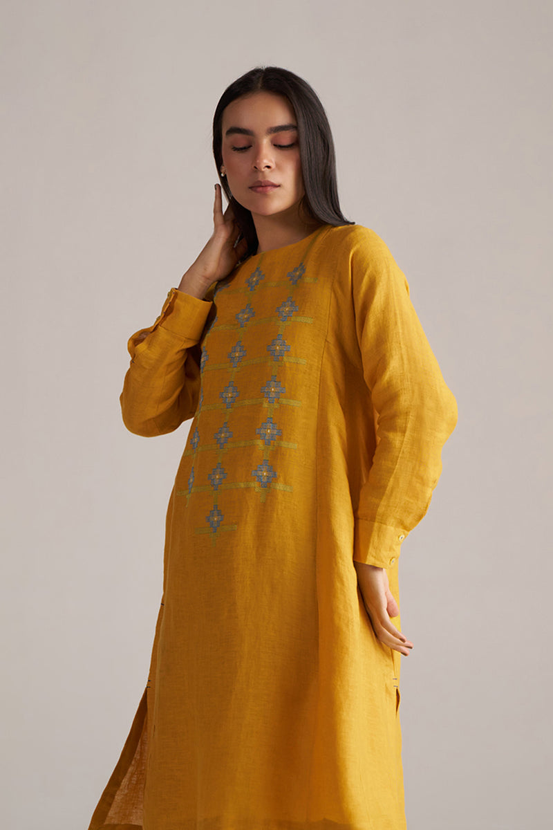 Yolk Yellow Linen Co-ord Set