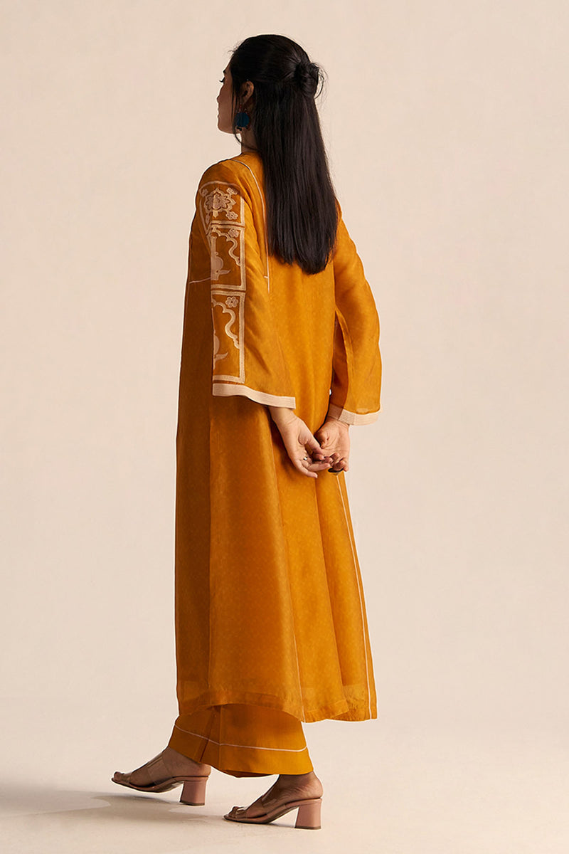 Nugget Yellow Silk Co-ord Set