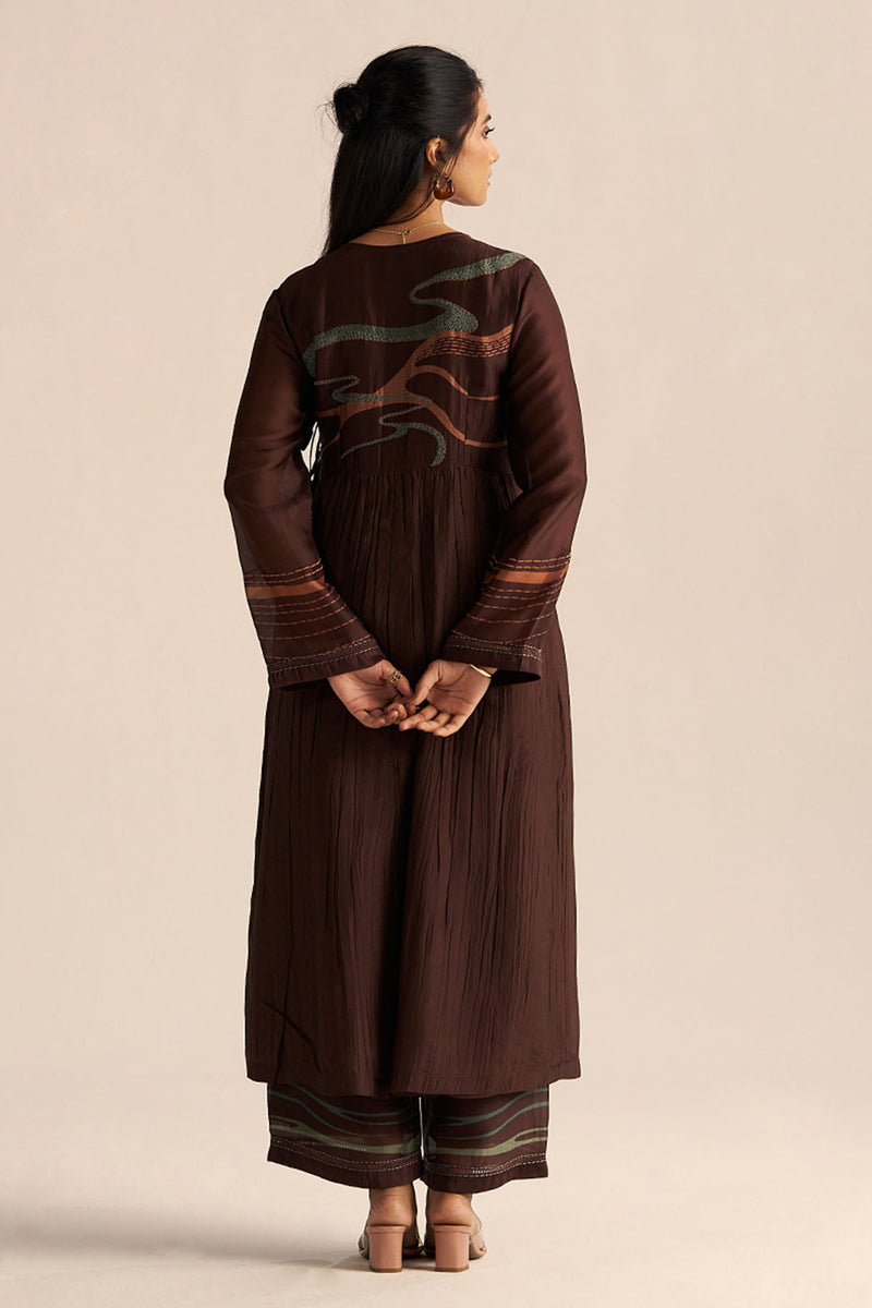 Dark Chocolate Silk Co-ord Set