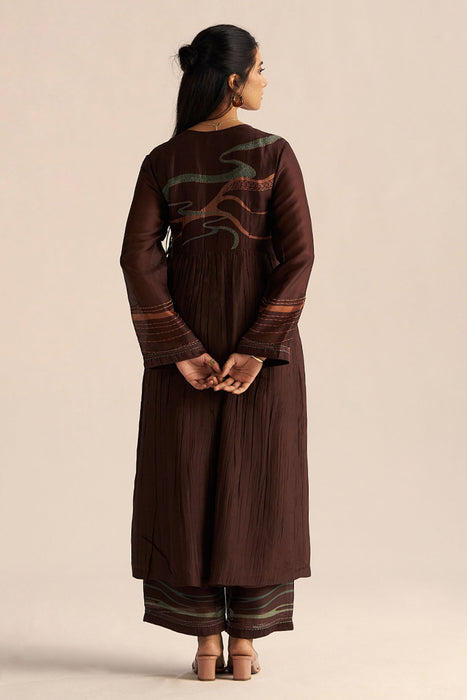 Dark Chocolate Silk Co-ord Set