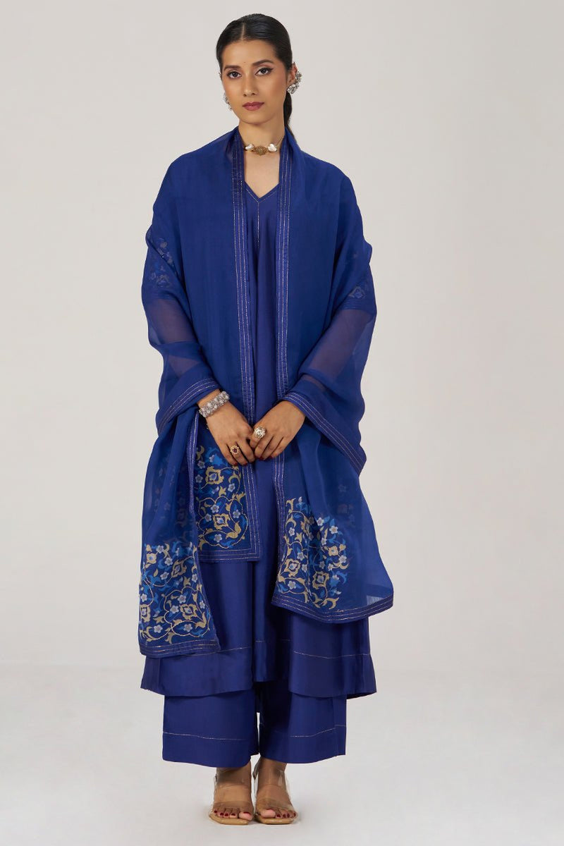 Royal Blue Festive Kurta Set