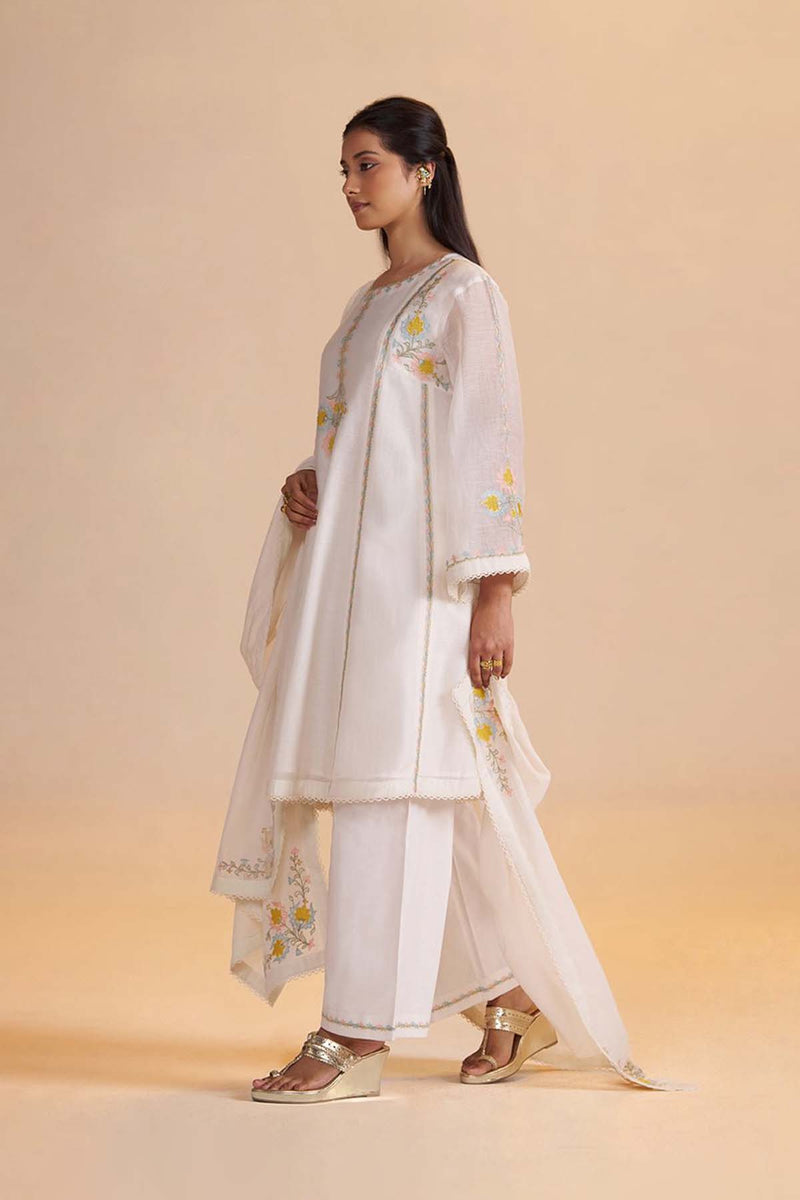 Gardenia Chanderi Festive Kurta Set