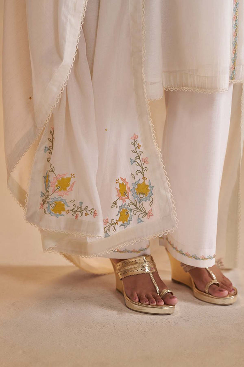 Gardenia Chanderi Festive Kurta Set