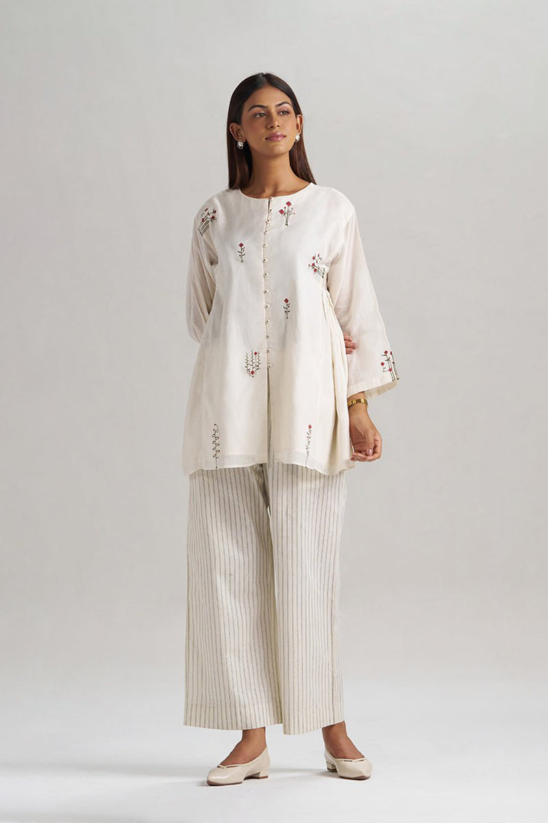 Ivory Mul-Mul Co-ord Set