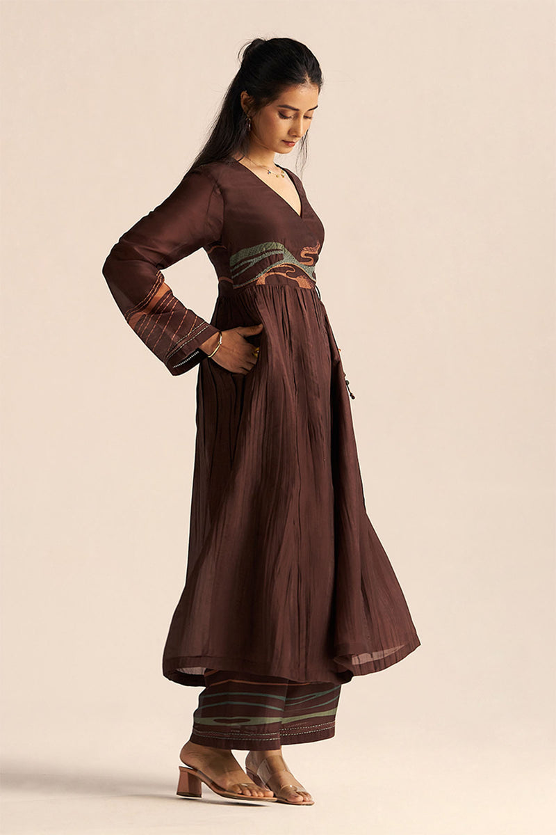 Dark Chocolate Silk Co-ord Set