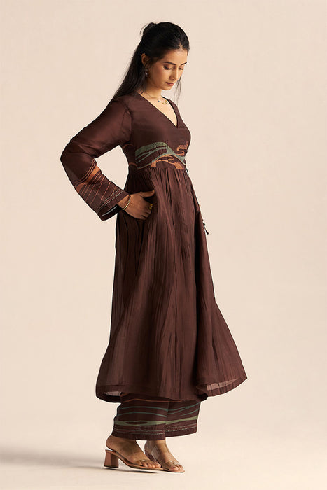 Dark Chocolate Silk Co-ord Set