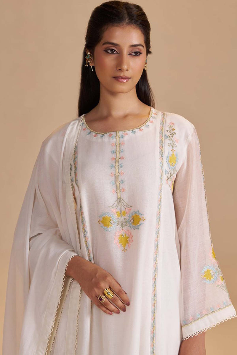 Gardenia Chanderi Festive Kurta Set