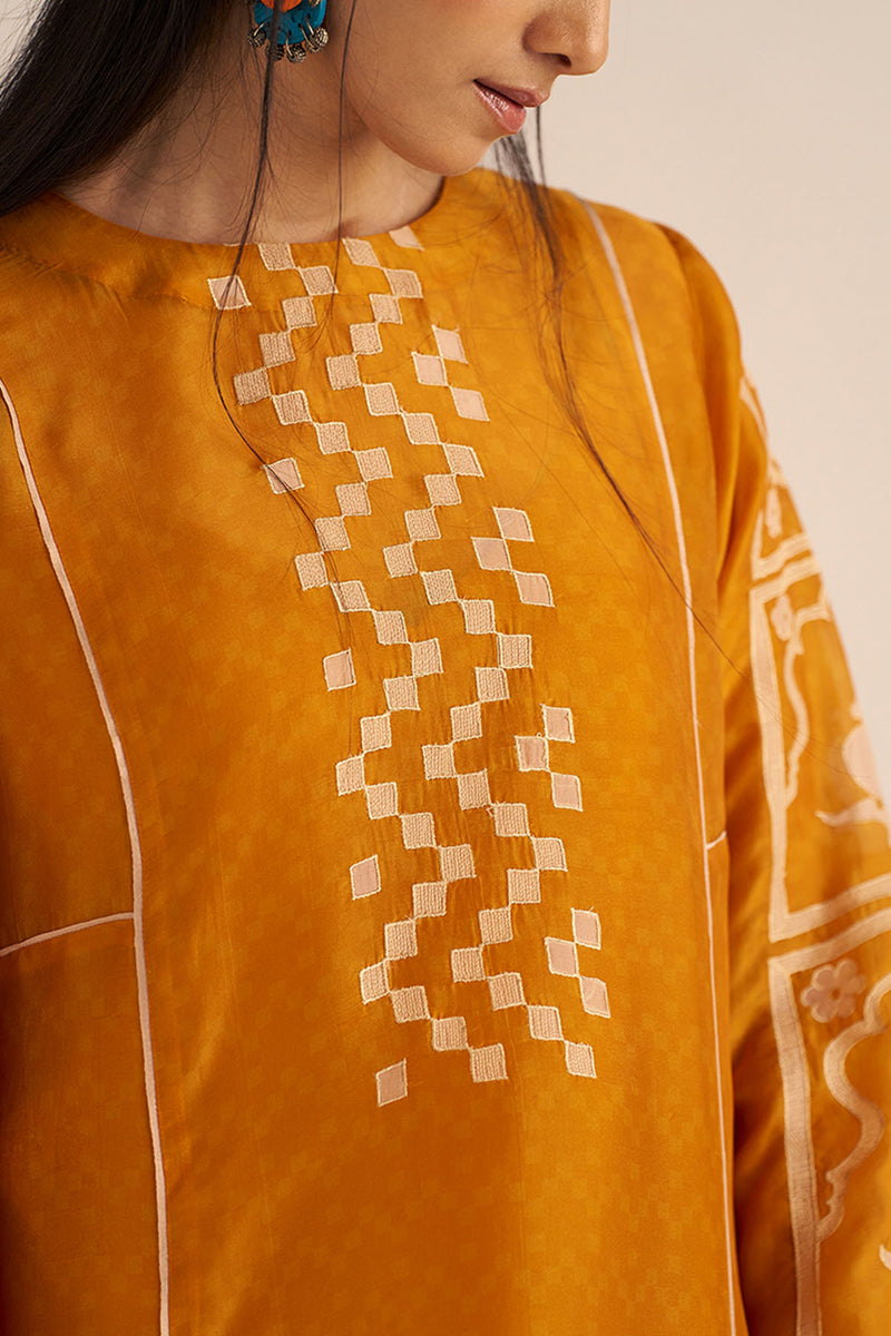 Nugget Yellow Silk Co-ord Set