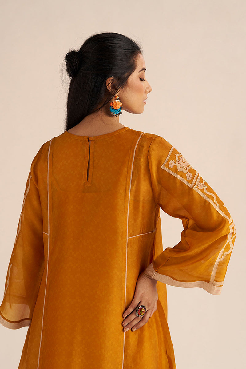 Nugget Yellow Silk Co-ord Set