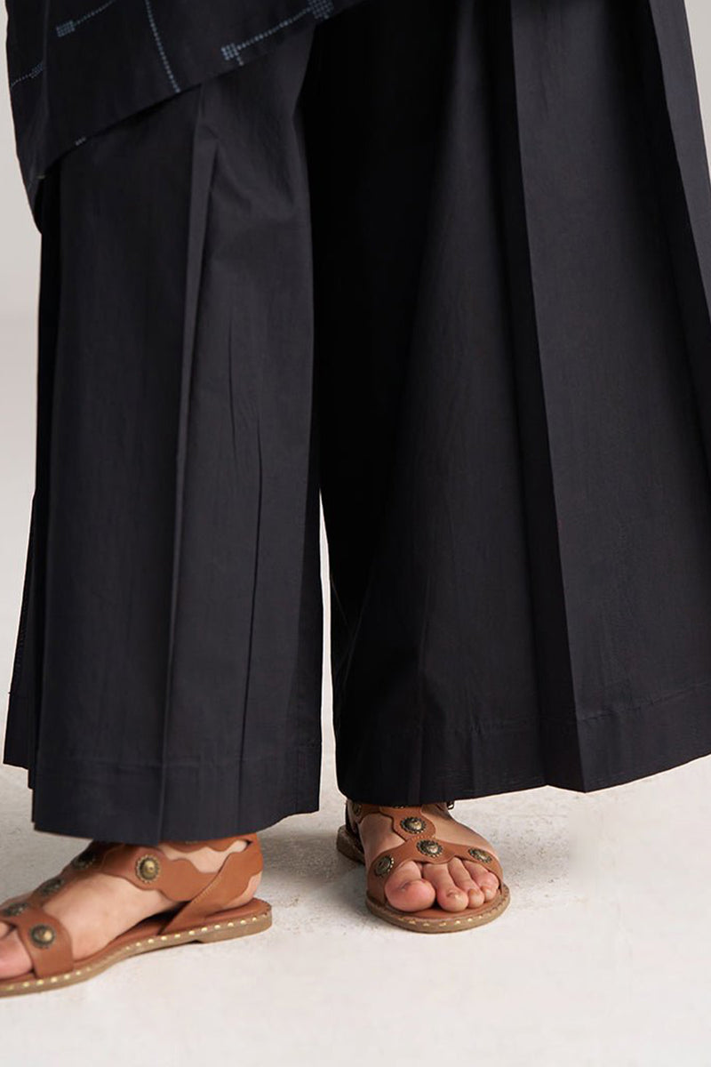 Black Mul-Mul Kaftaan Co-ord Set